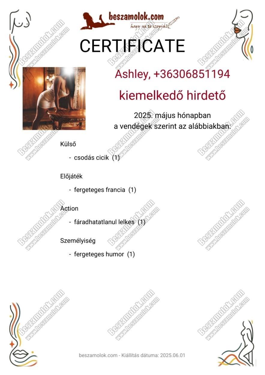 Ashley - +36 30 685 1194 - fiatal szexpartner foto
